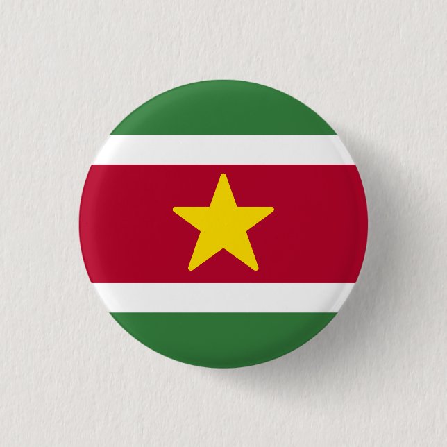 Flagga av Surinam Knapp (Framsida)