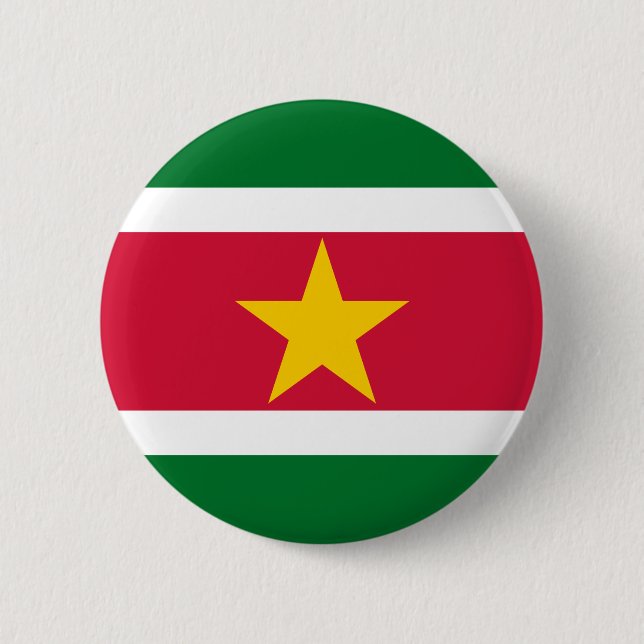 Flagga av Surinam-knapp Knapp (Framsida)