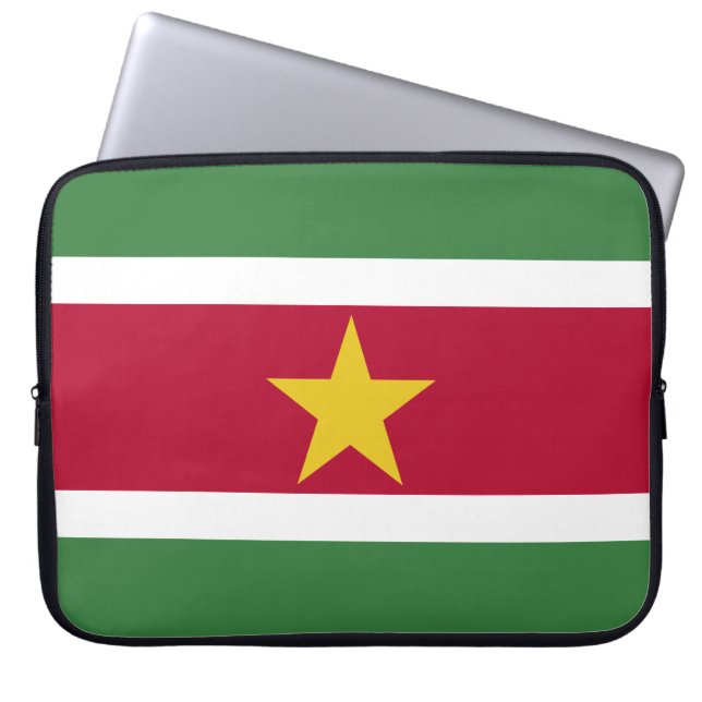 Flagga av Surinam Laptop Fodral (Framsidan)