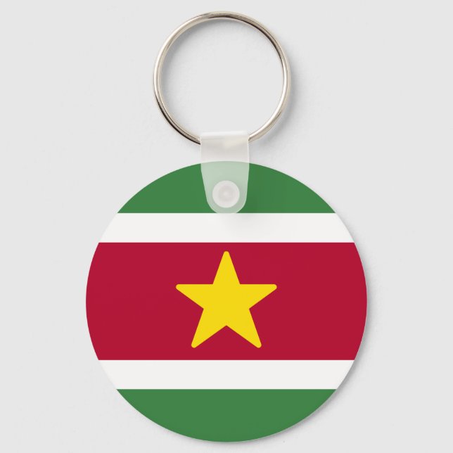 Flagga av Surinam Nyckelring (Framsida)