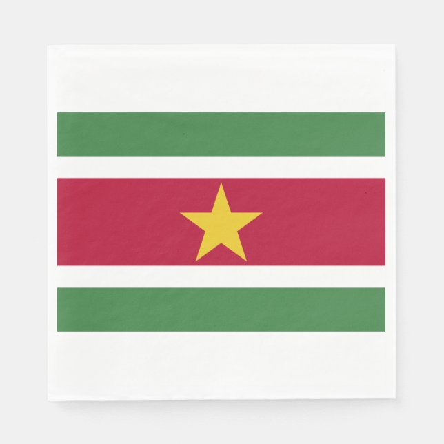 Flagga av Surinam Pappersservett (Framsidan)