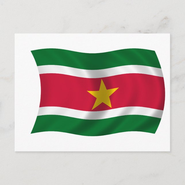 Flagga av Surinam Vykort (Framsida)
