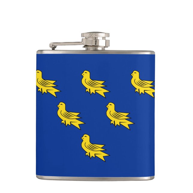 Flagga av Sussex-kolv Fickplunta (Framsidan)