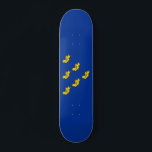 Flagga av Sussex Skateboard<br><div class="desc">Skateboard med utformning med en flagga av det historiska grevskapet Sussex i England,  Underbara Storbritannien; blå flagga med sex martlets i guld</div>