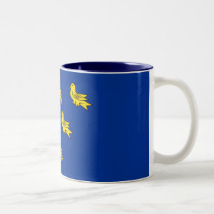 Flagga av Sussex Two-Tone Coffee Mugg