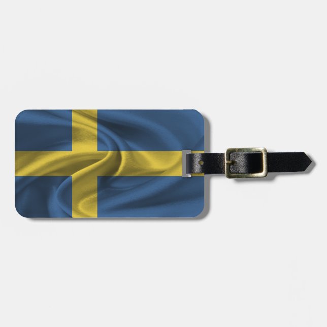 Flagga av Sverige Bagagebricka (Horisontell Framsida)