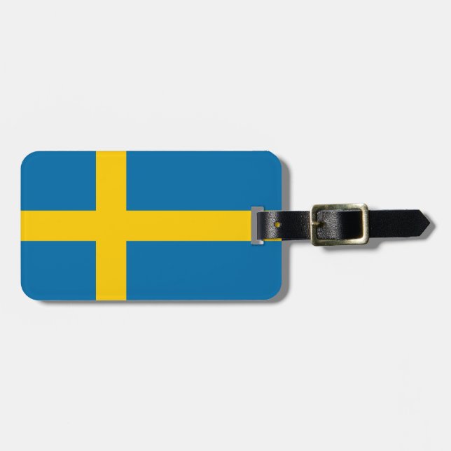 Flagga av Sverige Bagagebricka (Horisontell Framsida)