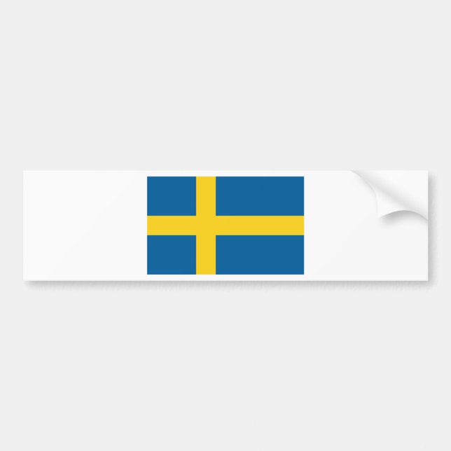 Flagga av Sverige Bildekal (Framsidan)