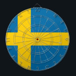Flagga av Sverige Darttavla<br><div class="desc">Flagga Sverige - Sveriges flaggga</div>