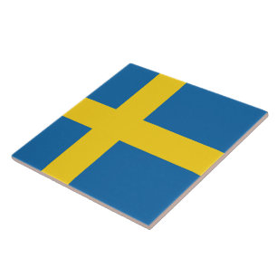 Flagga av Sverige Kakelplatta