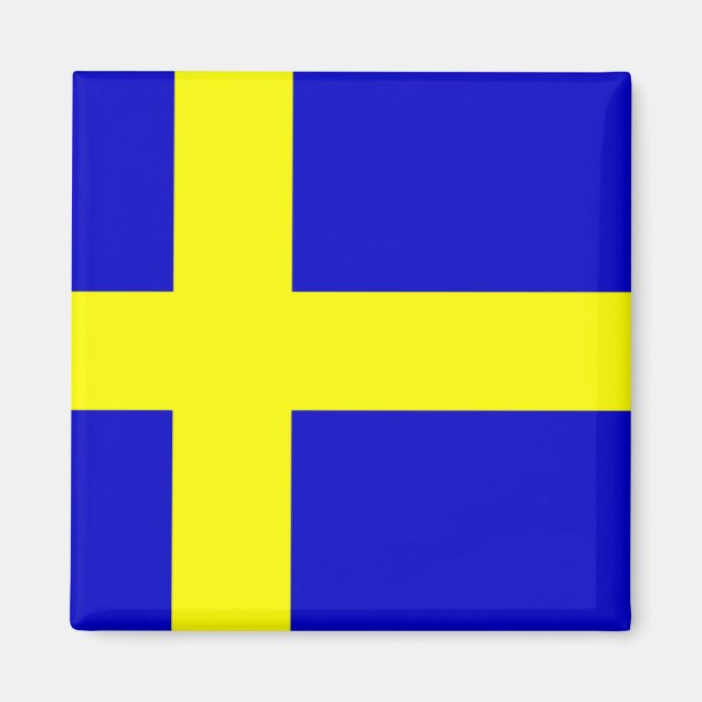 Flagga av Sverige Magnet (Framsidan)