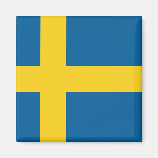 Flagga av Sverige Magnet (Framsidan)