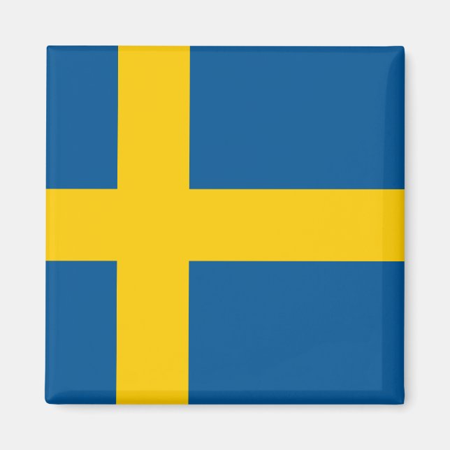 Flagga av Sverige Magnet (Framsidan)