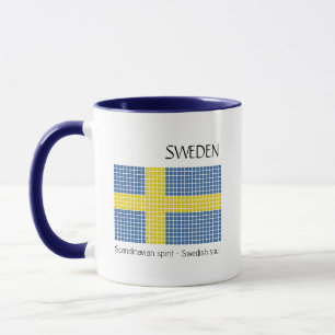 Flagga av Sverige Mugg