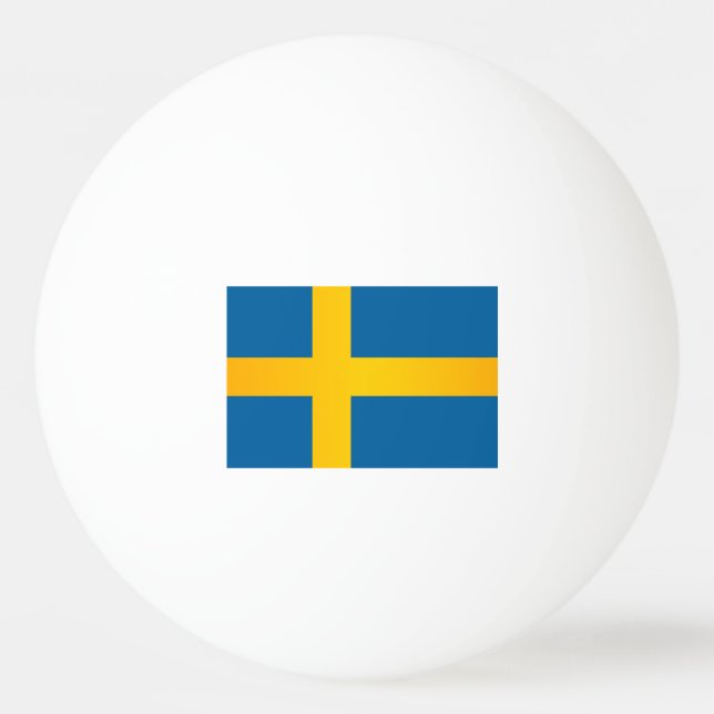 Flagga av Sverige Pingisboll (Framsidan)