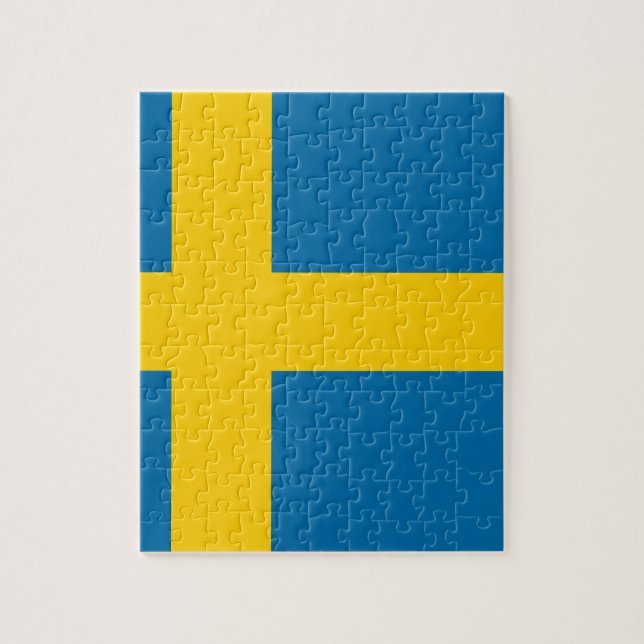 Flagga av Sverige Pussel (Vertikal)