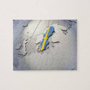 Flagga av Sverige Pussel