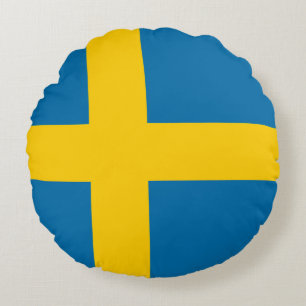 Flagga av Sverige Rund Kudde