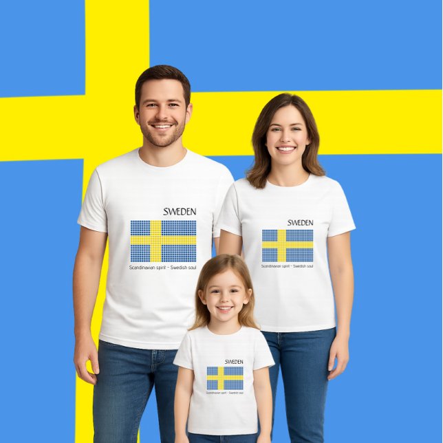 Flagga av Sverige T Shirt (Skapare uppladdad)