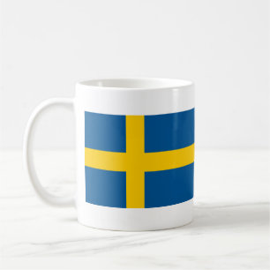 Flagga av sverigekaffemuggen kaffemugg