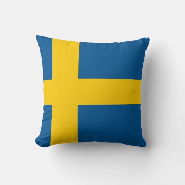 flagga av sverigen kudde (Framsida)