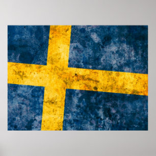 Flagga av sverigen poster