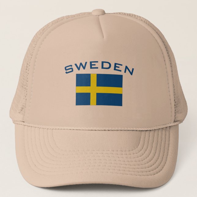 Flagga av sverigen truckerkeps (Framsida)