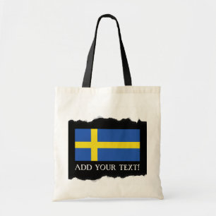 Flagga av sverigen tygkasse