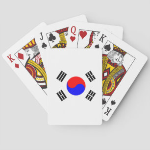 Flagga av Sydkorea Spel Kort