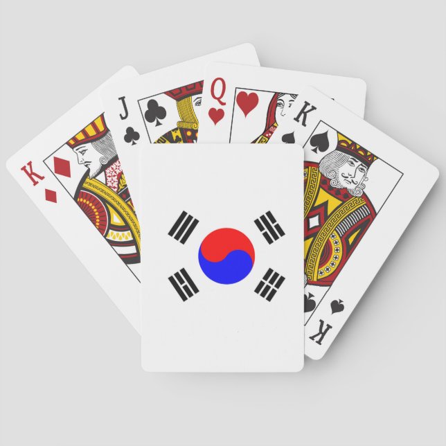 Flagga av Sydkorea Spel Kort (Baksidan)