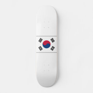 Flagga av Sydkoreas Skateboard