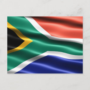 Flagga av sydlig Afrika - vykort