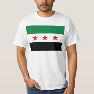 Flagga av Syrien - syriansk självständighetflagg T Shirt