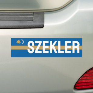 Flagga av Székely Land Classic Round Sticker Bildekal