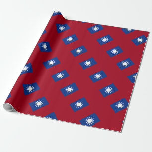 Flagga av Taiwan Republic of China Presentpapper