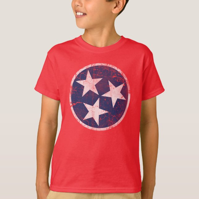 Flagga av Tennessee T Shirt (Framsida)