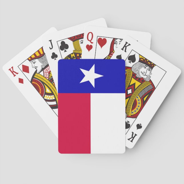 Flagga av Texas som leker kort Casinokort (Baksidan)