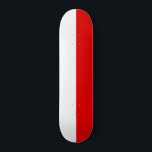 Flagga av Thüringen Skateboard<br><div class="desc">Skateboard med flagga av Thüringen,  utformad med två färgband av vågrät,  röd och vit</div>