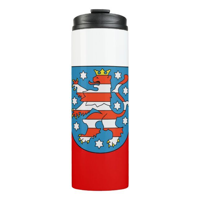 Flagga av Thuringia Thermal Tumbler (Framsida)