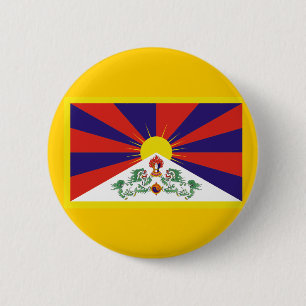 Flagga av Tibet Knapp