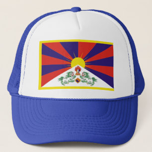 Flagga av Tibet Truckerkeps