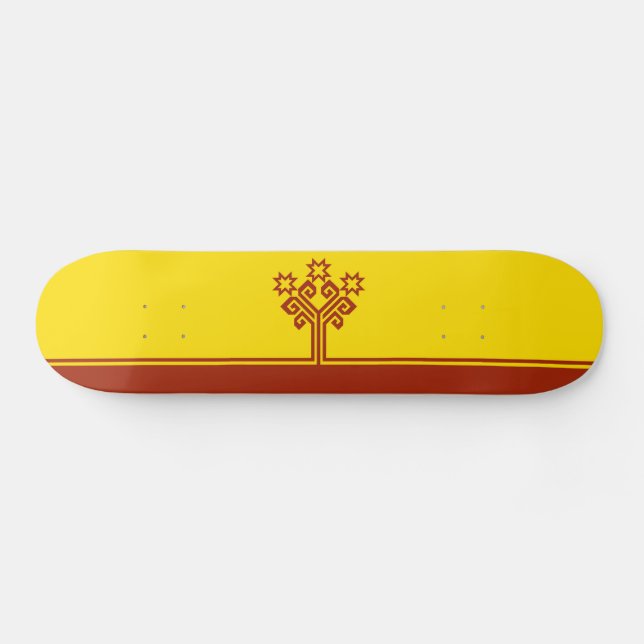 Flagga av Tjuvasjien Mini Skateboard Bräda 18,5 Cm (Horz)