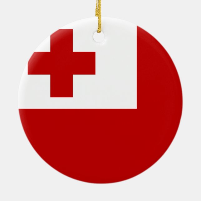 Flagga av Tonga Ornament (Baksidan)