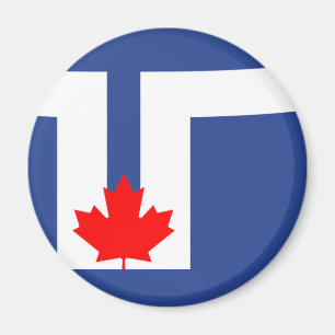 Flagga av Toronto, Ontario Magnet