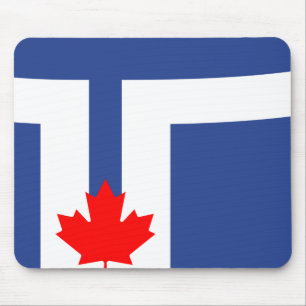 Flagga av Toronto, Ontario Mouse Pad Musmatta