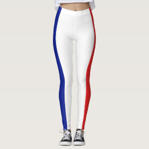 Flagga av trikolon av Frankrike Fransk Leggings