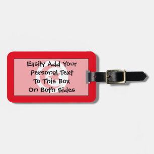 Flagga av Tunisiens Easy ID Personal Bagagebricka