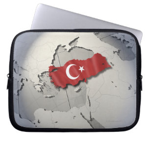 Flagga av Turkiet Laptop Fodral
