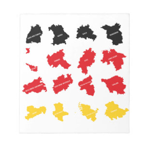 Flagga av tyska Stater Anteckningsblock