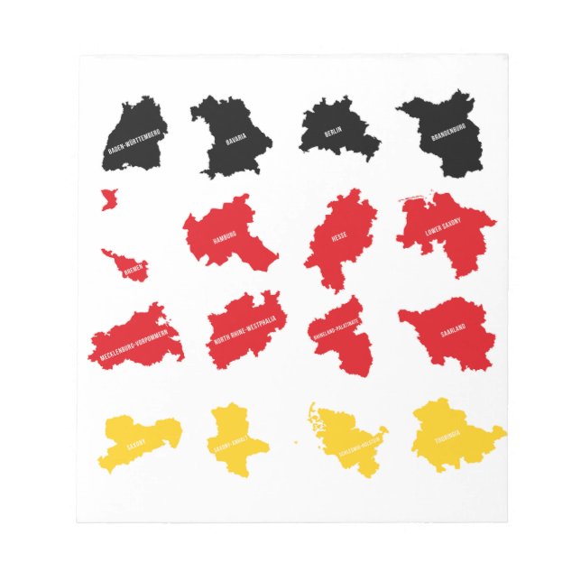 Flagga av tyska Stater Anteckningsblock (Framsida)